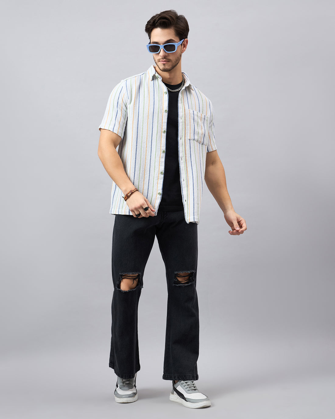 Chimpaaanzee Men Multicolour Regular Fit Shirt